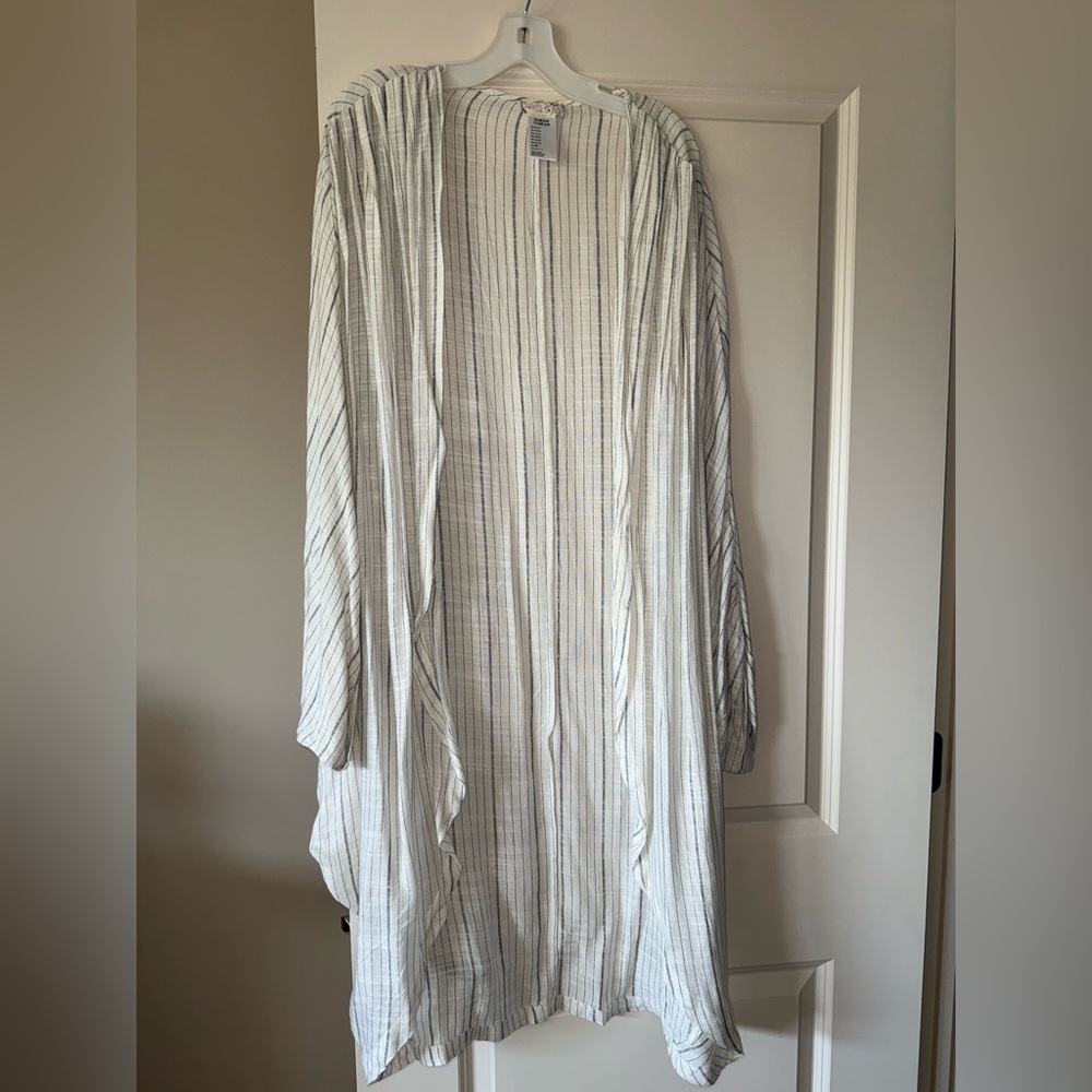 Free people Striped Open Front wrap/cardigan